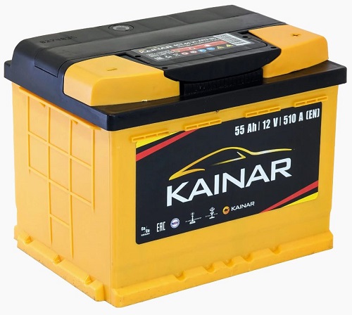 Аккумулятор KAINAR, 12 В, 55 А/ч, 500 А, артикул 055 261 09 0 R